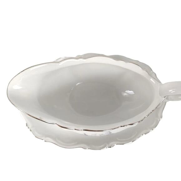 Vintage Mitterteich Bavaria Germany MONIKA Gravy Boat with Underplate Porcelain - Picture 3 of 6